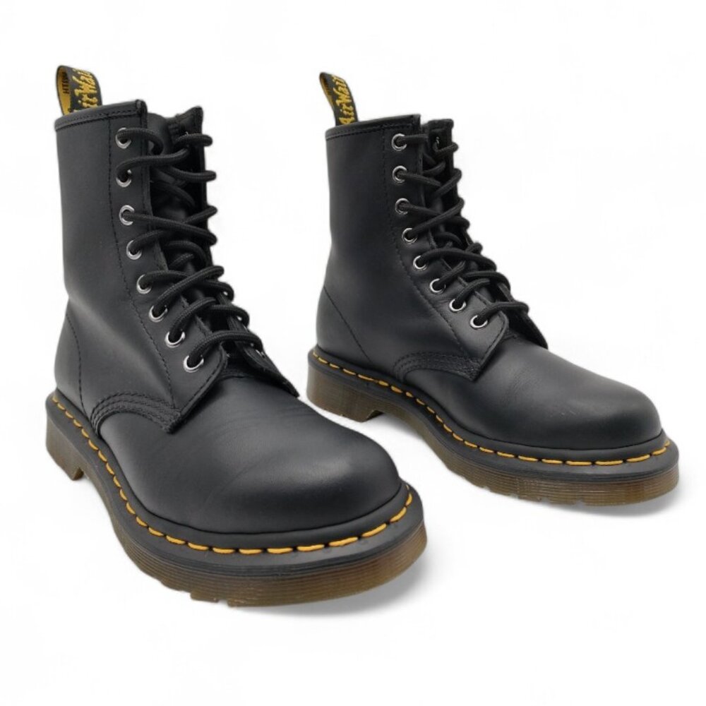 Dr. Martens Women's Size 6 Black 1460 Smooth Leather 8 Eye Lace Up Ankle Boots